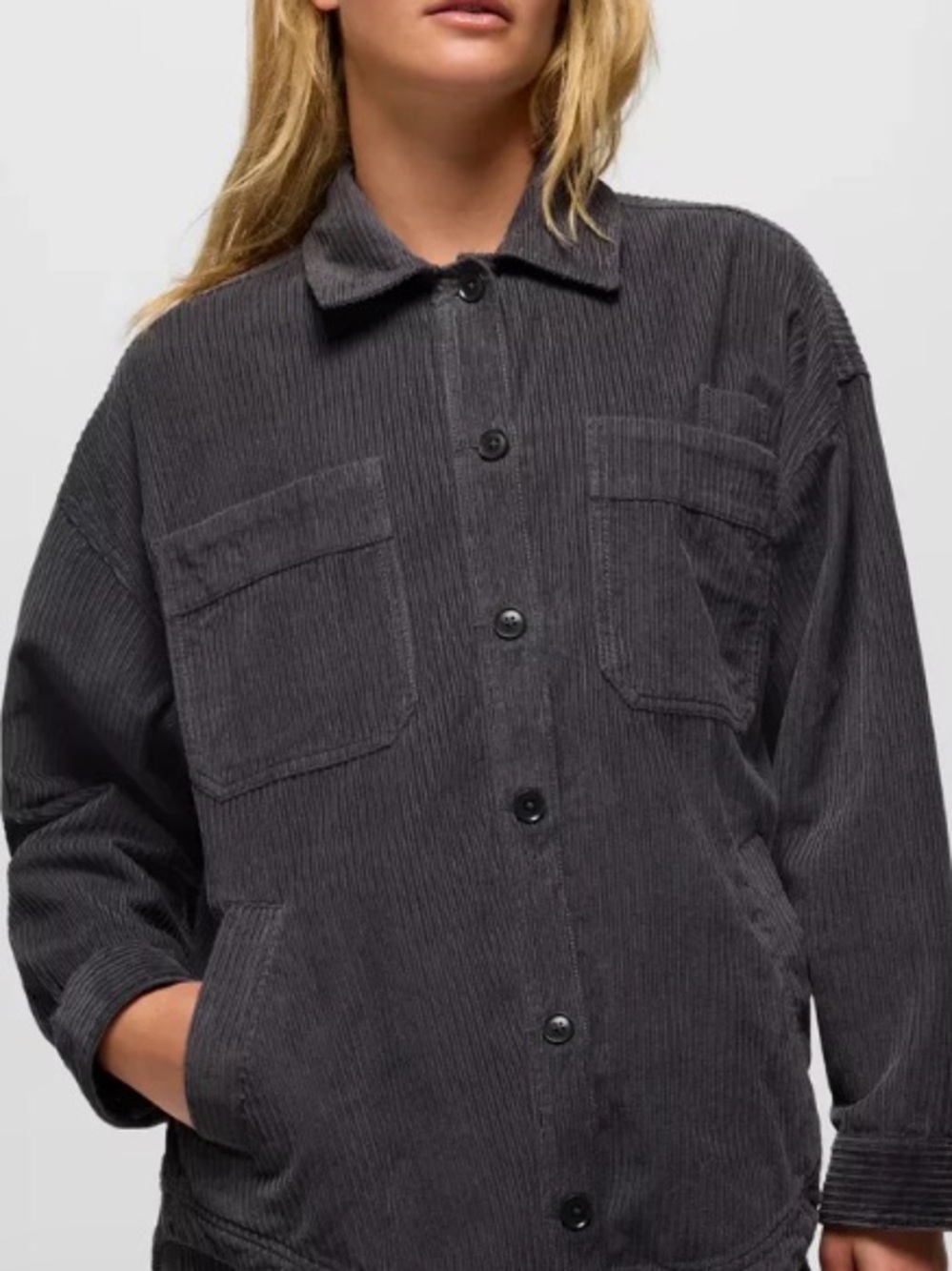 Nwt Prana Annie’s Canyon corduroy shacket shirt organic cotton Gorpcore sz M